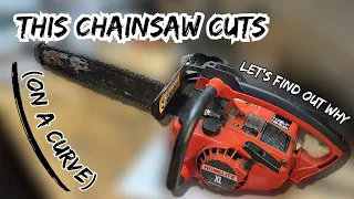 This Homelite XL Chainsaw Makes Curved Cuts - Let's Fix It