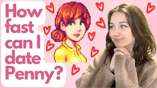 Stardew Valley Speedrun! How fast can I date Penny?