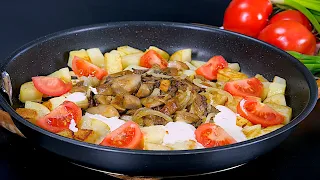 Вкуснейшая ЖАРЕНАЯ КАРТОШКА с грибами ☆ Забытые рецепты СССР