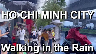 Ho Chi Minh City Vietnam 🇻🇳 Walking in the Rain