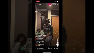 Toosii Recording A Hit On IG Live 2022