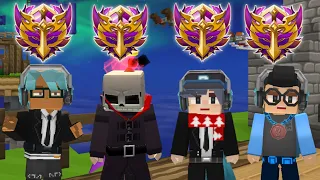 Playing Rank Mode with Dragon Hunter Party in BedWars! (Blockman Go)