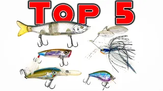 Top 5 Baits For May Bass Fishing!