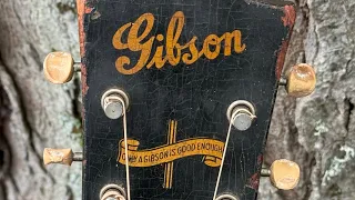 1940s Gibson Banner Logo LG-2