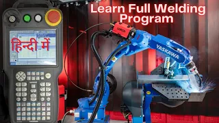 YASKAWA Robot - How To make Full Welding Program || Welding Parameters|| Arc ON/OFF ||Motoman||Robot