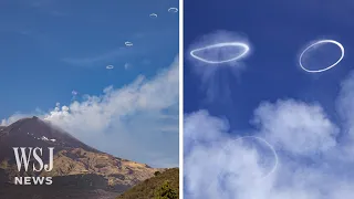 Watch: Italy’s Mount Etna Blows Rare ‘Vortex Rings’ Into Sky | WSJ News