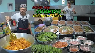 Ang daming orders | 10 putahe | step by step cooking 10 Filipino dishes | Filipino cooking