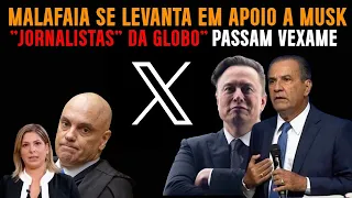 MALAFAIA SE LEVANTA EM APOIO A MUSK + JORN4LI$TAS PASSAM VEXAME NA GROBU