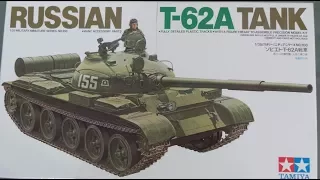 Обзор набора сборной модели танка Т-62А Tamiya 1/35.