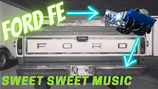 Is this THE sweetest sound you've ever heard? Ford FE Exhaust. Hedman Headers & Thrush Glasspacks