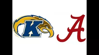 2016 Kent State at #1 Alabama (Highlights)