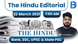 7:00 AM - The Hindu Editorial Analysis by Vishal Parihar | The Hindu Analysis | 22 March 2021
