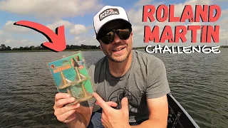 Roland Martin Fishing Challenge in a Scott Martin Challenge t-shirt