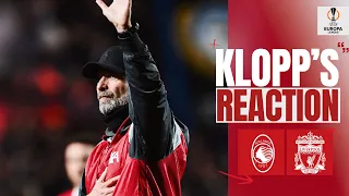 Jürgen Klopp Reacts to Europa League exit | Atalanta 0-1 Liverpool