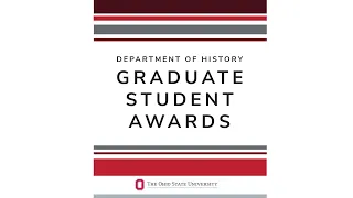 2024 Department of History Graduate Student Awards Ceremony