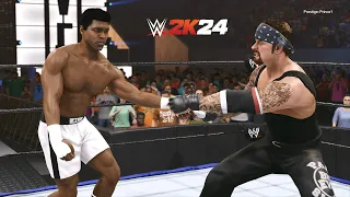 WWE 2K24 - Muhammad Ali Vs The Undertaker LAST MAN STANDING MATCH (PS5)