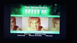 The Incredible Hulk TV Series The Complete Fourth Season DVD Menu