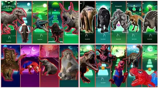 Super Megamix All-Stars. T-Rex vs Brontosaurus vs elephant vs Triceratops vs Mechagodzilla