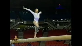 1998 Sagit Gymnastics World Cup Event Finals - Kui Yuanyuan (CHN) BB (Argentina TV)