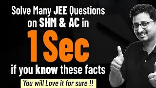 JEE Main 2024 -  Develop these SKILLS for 99.9 Percentile | SHM & AC Question in 1 Sec | JEE Physics