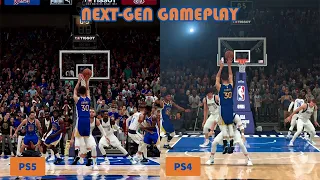 Next-Gen Graphics Comparison NBA 2K21 PS5 vs PS4 Gameplay