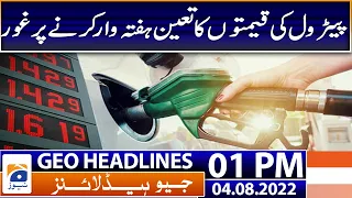 Geo News Headlines 1 PM | IHC notices on PTI plea challenging phase-wise resignation | 4 August 2022