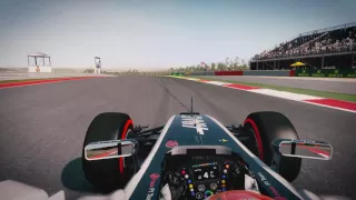 On-board Romain Grosjean Practice Lap at US GP (F1 2014: 2016 mod)