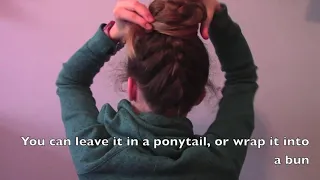 Upside Down French Braid Bun Tutorial (2 methods)