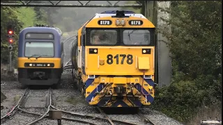 Freight Trains In Extreme Weather Conditions On The Main South 4K