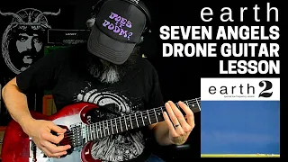 Earth Drone Metal Guitar Lesson w/ TAB - Seven Angels - Drop A Tuning - Sunn O)))