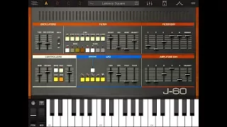 Syntronik FULL for the iPad - The J60 Instrument (Juno 60) - Tutorial & Demo