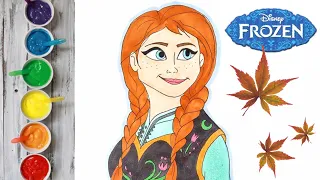 Draw Anna from Frozen | Disney Princess #frozen #anna #disney #disneyjunior #waltdisneyworld
