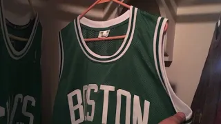 Real vs fake NBA jersey comparison