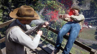 Red Dead Redemption 2 PC 60FPS - Funny & Brutal Moments Vol. 116 (Euphoria Ragdolls)