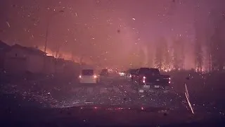 Dashcam Shows Effects Of Forest Fire