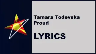 [LYRICS] TAMARA TODEVSKA - PROUD (North Macedonia Eurovision 2019)