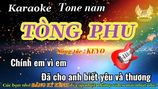 Karaoke TÒNG PHU - KEYO - Beat Guitar , Tone nam | Hùngđẹptrai