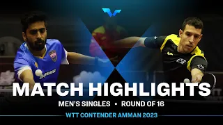 Sathiyan Gnanasekaran vs Alvaro Robles | MS R16 | WTT Contender Amman 2023