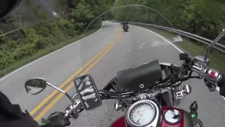 Smokey ride on a Kawasaki Vulcan 1600