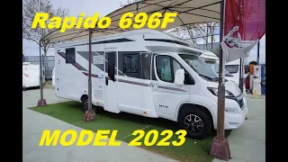 Nieuwe luxe familie Semi-Integraal camper rapido 696F model 2023. Zie even begin van de beschrijving