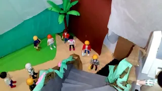 Pour ce rendre au Restaurant Playmobil, on peux prendre le Grand Escalier Roulant. Très pratique !