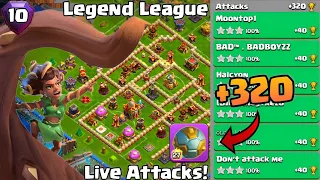 Th16 Legend League Attacks Strategy! +320 May Season Day 10 : Clash Of Clans