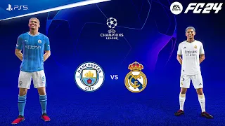 FIFA 24 - Manchester City vs Real Madrid | UEFA Champions League Semi Final | PS5™ [4K60]