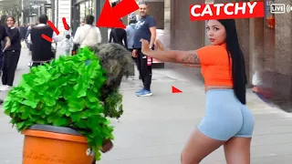 BUSHMAN PRANK. I DID'T EXPECT HER REACTION