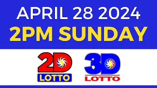 2pm Lotto Result Today April 28 2024 | Complete Details