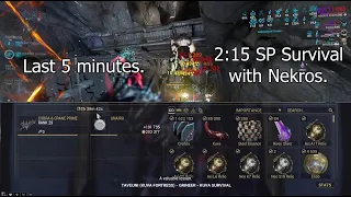 [Warframe] Last 5 minutes of a 2:15 SP Kuva survival