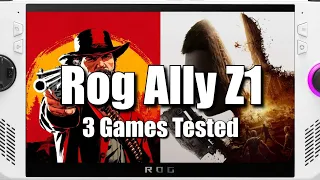 Asus Rog Ally Non Extreme | AMD Ryzen Z1 | Red Dead Redemption 2, Dying Light 1 and 2 Tested