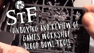 Unboxing and Review of Games Workshop: Troll for Blood Bowl