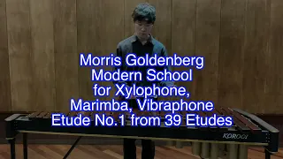 Etude No.1 from "39 Etudes (Modern School for Xylophone, Marimba, Vibraphone" by Morris Goldenberg