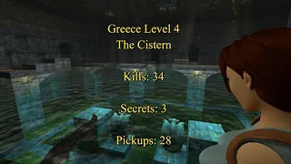 Let's Play Tomb Raider I Remastered - Greece Level 4: The Cistern